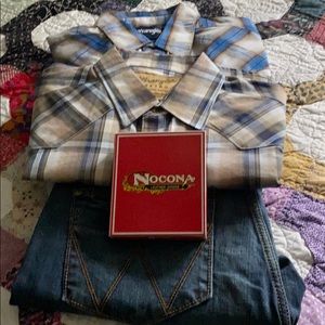 Men’s Western Wear jeans shirts wallet